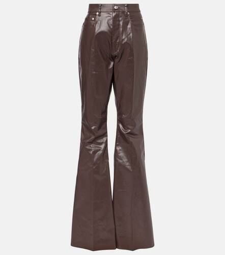 Beschichtete High-Rise-Hose aus Canvas - Rick Owens - Modalova