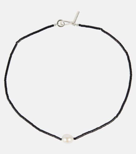 Mermaid sterling silver choker with agate and freshwater pearls - Sophie Buhai - Modalova