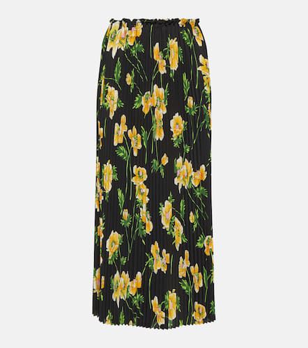 Falda midi plisada floral - Balenciaga - Modalova