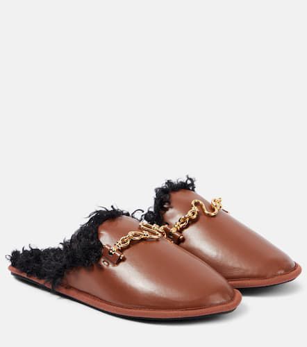 Mules Ryder de piel sintética con Teddy - Stella McCartney - Modalova