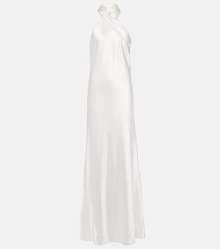 Bridal Pandora satin maxi dress - Galvan - Modalova