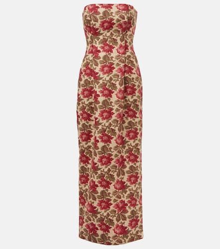 Rosalie floral linen bustier dress - Posse - Modalova