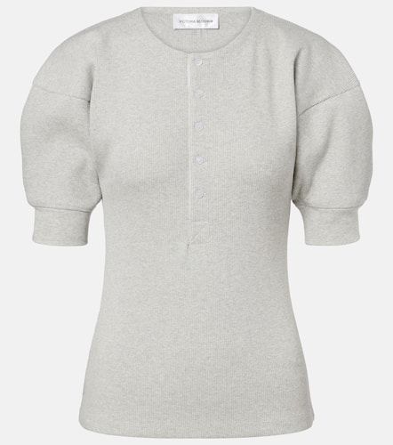 Top Henley en coton mélangé - Victoria Beckham - Modalova