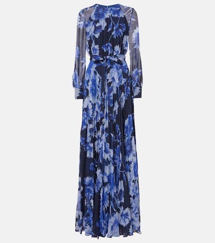 Erdem Floral pleated voile gown - Erdem - Modalova