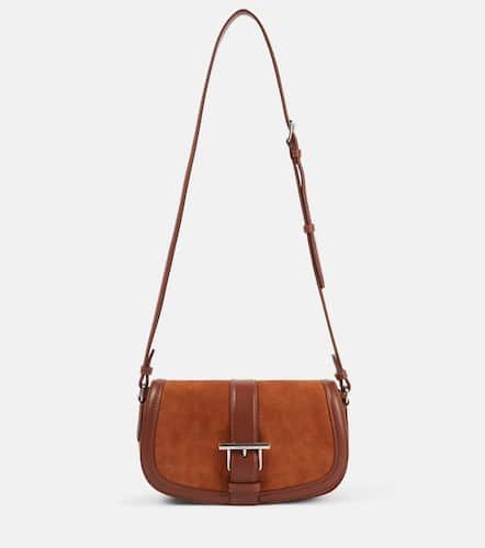 T-Bar Small suede shoulder bag - McQueen - Modalova