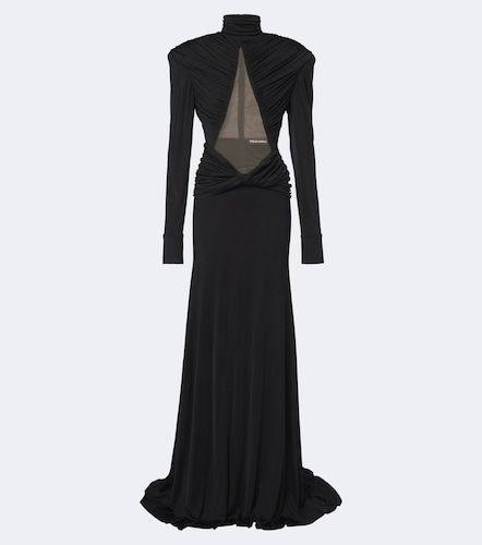 Abito lungo in jersey con cut-out - David Koma - Modalova