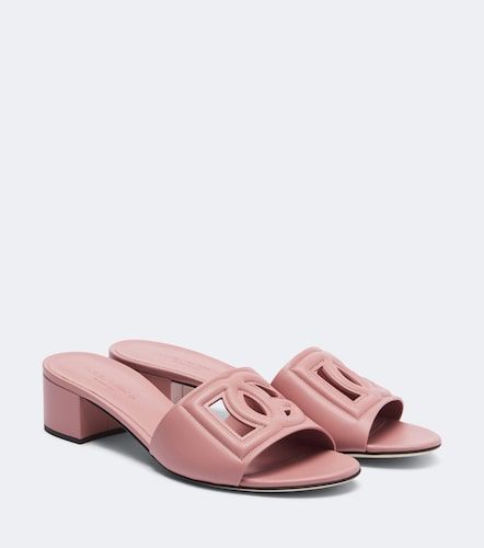 Dolce&Gabbana DG leather mules - Dolce&Gabbana - Modalova