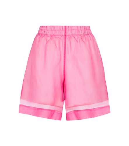 Shorts de organza de seda y algodón - Dries Van Noten - Modalova