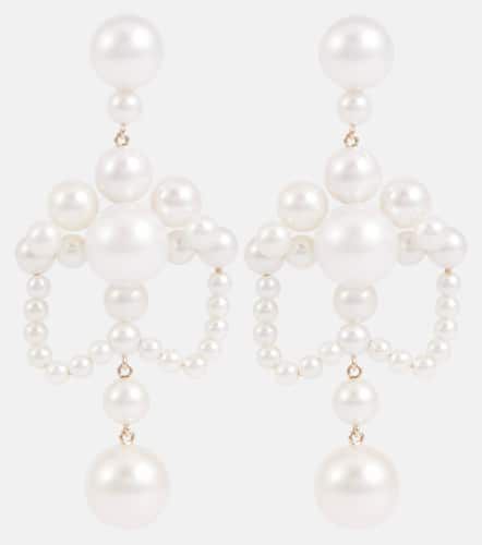 Grand Chateau de Perles 14kt gold earrings with pearls - Sophie Bille Brahe - Modalova