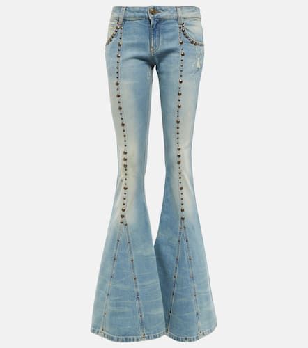 Verzierte Low-Rise Flared Jeans - Blumarine - Modalova