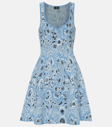 Vestido corto en jacquard con paisley - Etro - Modalova