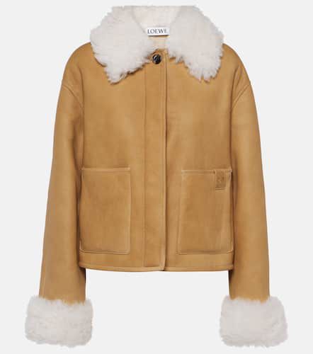 Loewe Lederjacke mit Shearling - Loewe - Modalova