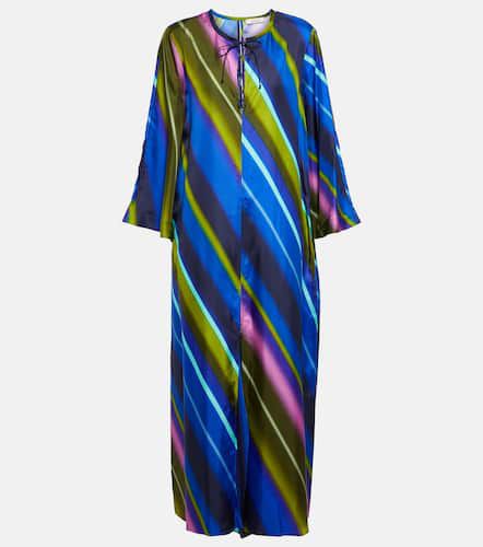 Citylight Stripes silk-twill midi dress - Dorothee Schumacher - Modalova