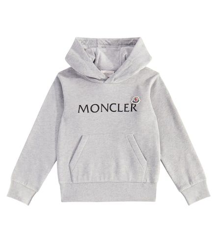 Logo cotton fleece hoodie - Moncler Enfant - Modalova