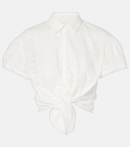 Cycas broderie anglaise cropped shirt - Poupette St Barth - Modalova