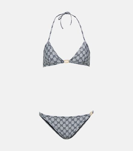 Gucci Bikini triangular con GG - Gucci - Modalova