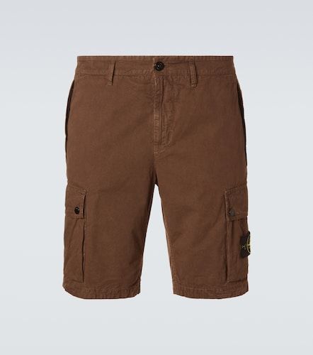 Shorts cargo de lona de algodón - Stone Island - Modalova