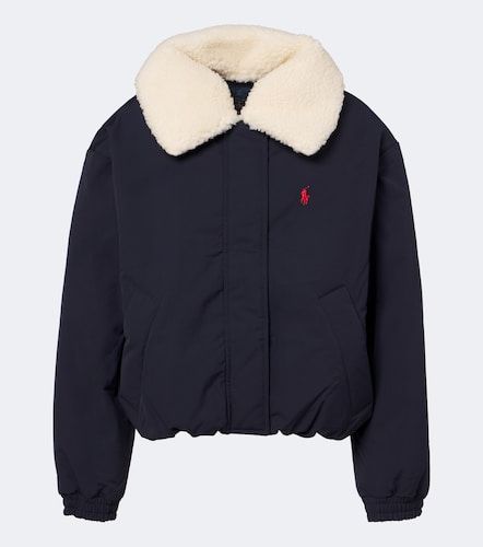 Teddy-trimmed technical down jacket - Polo Ralph Lauren - Modalova