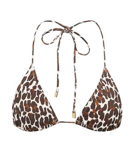 Printed triangle bikini top - Tory Burch - Modalova