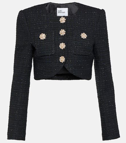 Cropped bouclÃ© jacket - Self-Portrait - Modalova