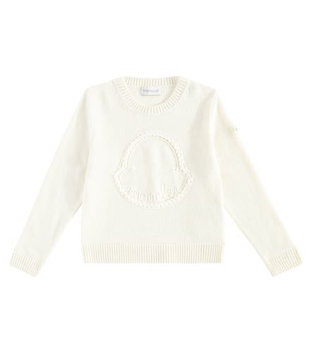 Pullover in lana e cashmere con logo - Moncler Enfant - Modalova