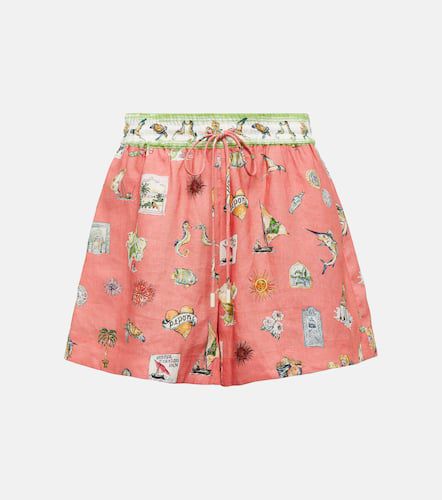 Alémais Shorts in lino con stampa - Alemais - Modalova