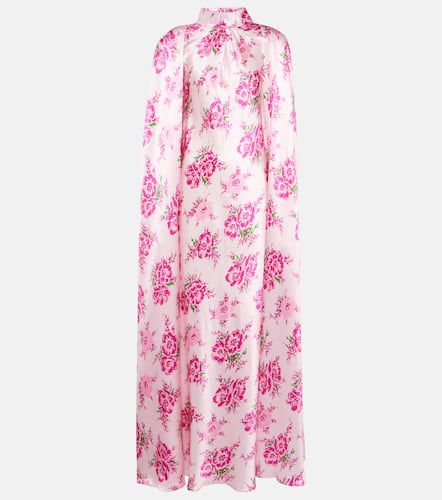 Caped floral silk satin gown - Rodarte - Modalova