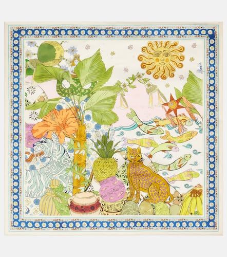 Hazel printed silk twill scarf - Alemais - Modalova
