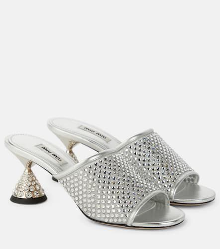 Miu Miu Crystal-embellished sandals - Miu Miu - Modalova