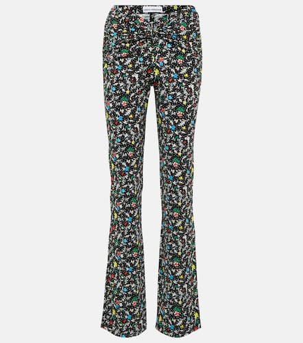 Printed high-rise crêpe pants - Rabanne - Modalova