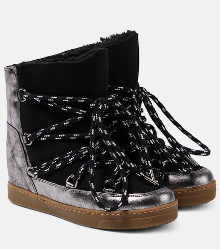 Botas de nieve Nowles de piel con borrego - Isabel Marant - Modalova