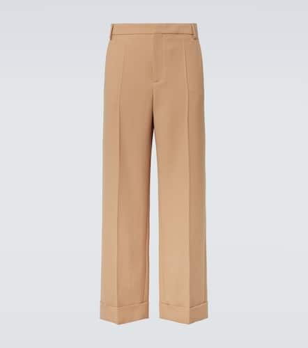 Pantaloni in lana vergine a gamba larga - Valentino - Modalova