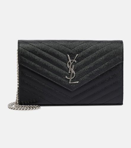 Cassandre matelasse leather wallet on chain - Saint Laurent - Modalova