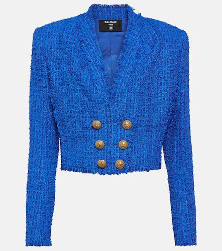 Balmain Blazer cropped in tweed - Balmain - Modalova