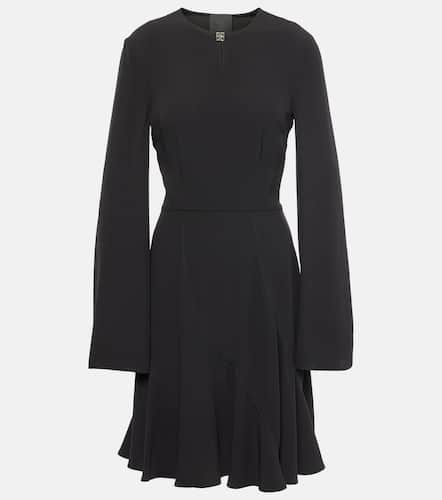 Satin-trimmed crÃªpe minidress - Givenchy - Modalova