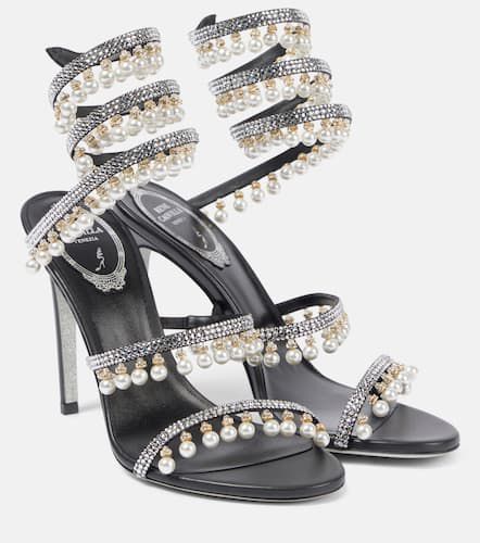 Embellished satin sandals - Rene Caovilla - Modalova