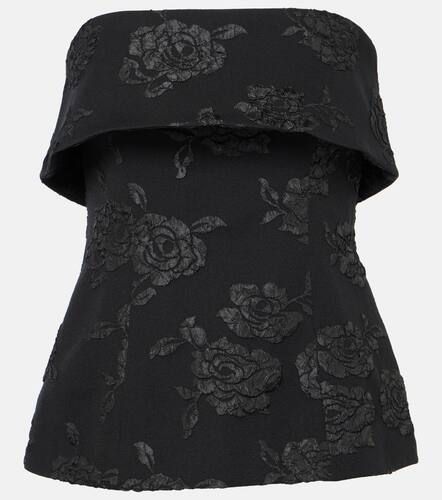 Top con scollo bardot in jacquard - Rotate - Modalova