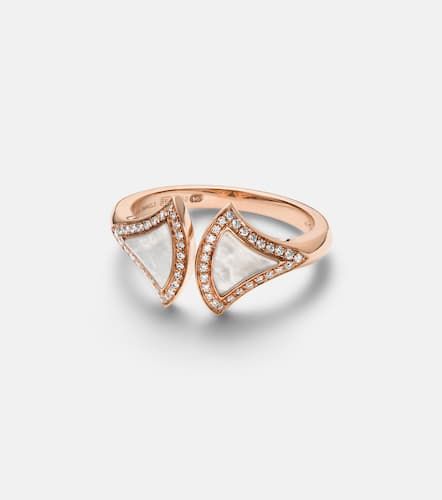 Anello Divas' Dream in rosa 18kt con madreperla e diamanti - Bvlgari - Modalova