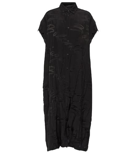 Logo jacquard silk midi dress - Balenciaga - Modalova