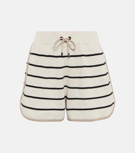 Shorts in cotone a righe - Brunello Cucinelli - Modalova