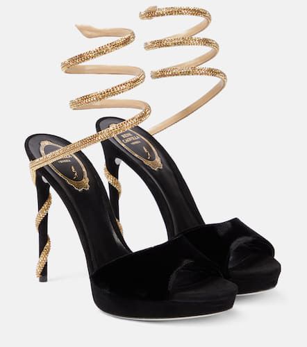 Embellished velvet sandals - Rene Caovilla - Modalova