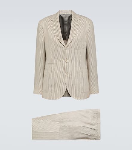 Striped linen and wool suit - Brunello Cucinelli - Modalova