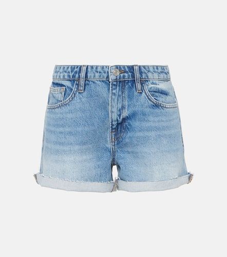 Shorts Le Grand Garçon de denim de tiro alto - Frame - Modalova