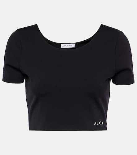 Alaïa Top raccourci à logo - Alaia - Modalova