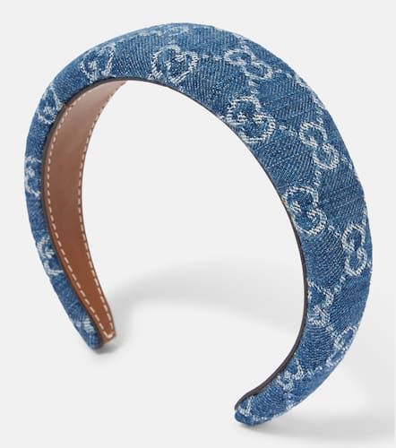 Gucci Diadema de denim con GG - Gucci - Modalova