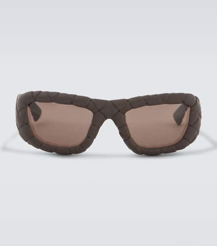 Gafas de sol rectangulares Intrecciato - Bottega Veneta - Modalova