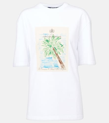 Camiseta Marino de algodón estampada - Jacquemus - Modalova