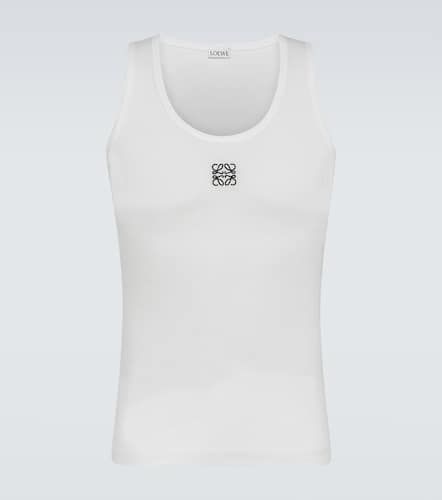 Anagram cotton-blend jersey tank top - Loewe - Modalova