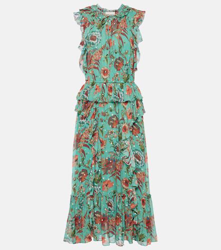 Adrienne silk chiffon midi dress - Ulla Johnson - Modalova