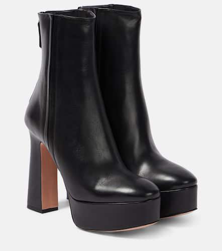 Ankle Boots Groove aus Leder - Aquazzura - Modalova